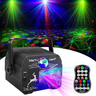 New LED DJ Disco Party Lights Christmas Stage Light Sound Activated Laser Projector For Halloween