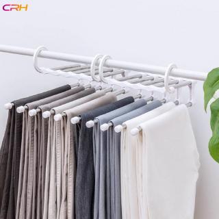 【Free Gift】CRH 5 in 1 Pants Dress Clothes Rack Storage Multifunctional Bath Towel Laundry Rack Holder
