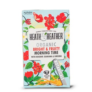 Heath & Heather Organic Bright & Fruity Morning Time Tea 40g (20bags)