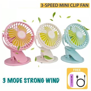 Clip FanLucky Light Rechargeable Mini Clip Fan Multi functional Fan Clip Fan Colored LL-5520F