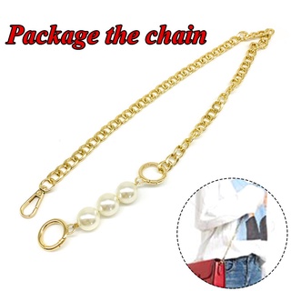 DDCCGGFASHION Bag Chain Luggage Decoration Shoulder Bag Shoulder Strap Pearl Chain Splicing Bag Chain