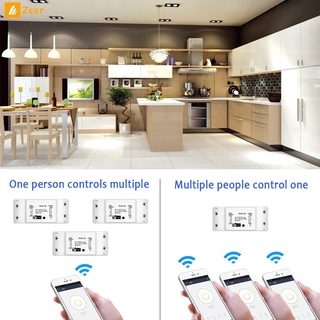 WiFi Smart Light Switch Universal Breaker Timer Smart Life APP Wireless Remote Control Works with Alexa Google Home 『Zeer 』
