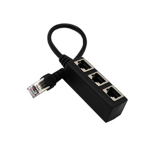 1 to 3 Socket LAN Ethernet Network RJ45 Plug Splitter Extender Adapter Connector (1)