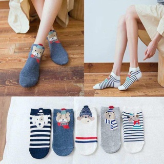 Korea 3D girls Ear Animals cotton Socks ankle socks