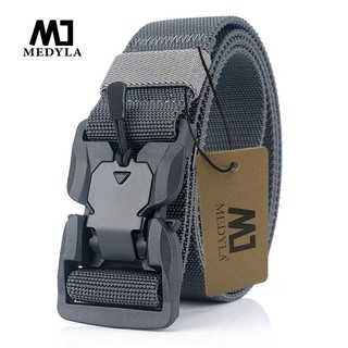 MEDYA Official Genuine Tactical Belt Quick Release Magnetic Buckle Military Belt Soft Real Nylon