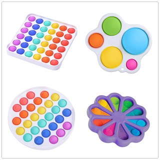 Push Bubble Sensory PopIt Fidget Autism Needs Squishy Anxiety Stress Relief Antistress Silicone Adul