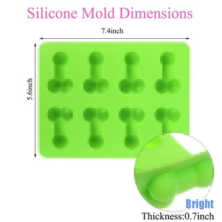 [Bright] Chocolate Mold 8-Cavity Novelty Silicone Mold Ice Cube Tray DIY Resin Mold
