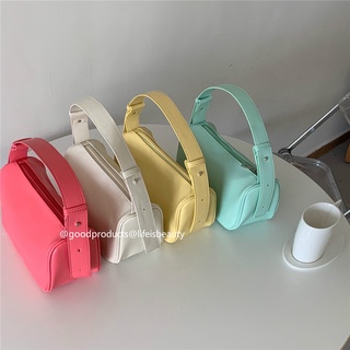 Macaron Color 2021 New Trendy Simple Korean Handbag Candy Color Summer Shoulder Bag