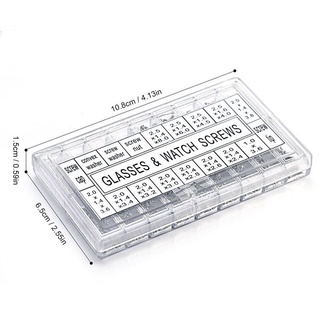 Service Tools♣✇◊№❶1000Pcs Stainless Steel Eyeglasses Watch Repair Screw Replacement Kit Set Tiny Scr