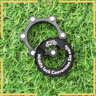 【Spot goods】✿►【Perfk】Aluminum Alloy Bicycle Hub Center Lock Adapter to 6 Bolt Disc Brake Replacement