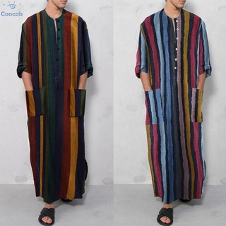 Dress Kaftan Long Robe Long Sleeve Maxi Robe Muslim Party Abaya Arab Dishdash