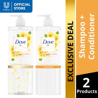 [BUNDLE] DOVE Botanical Anti Hair Fall Primrose Shampoo and Conditioner 450ml Set (1)