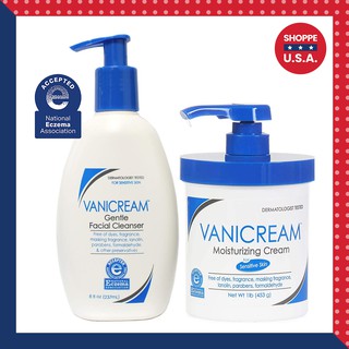 Vanicream Moisturizing Cream, 1 lb. / Vanicream Gentle Facial Cleanser, 8 oz.
