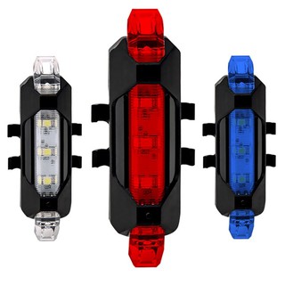 [HALO MOTOR] MBike Light Portable USB Rechargeable Tail Rear Safety Warning Light Taillight Lamp