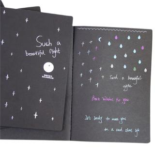 Sketchbook Diary Drawing Painting Graffiti Soft Cover Black Paper Sketch Book Notebook Office