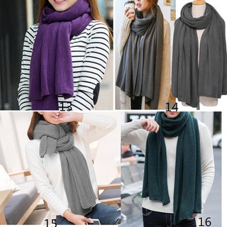 Winter Warm Soft Knitted Blanket Long Scarf Shawl Women (9)