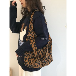 Leopard Print Bag Crossbody All-MatchinginsHigh-Grade Crossbody Canvas Bag New Handbag Large Capacit