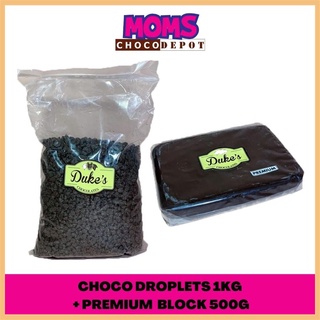 【Available】Chocolate Droplets 1KG + Premium Block 500g