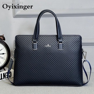 ◇☼Men Leather Briefcase Office Bags For Man Famous Brand Crossbody Messenger Computer Bag Male Lawye (1)