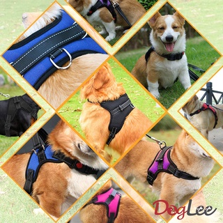 Reflective Dog Harness with Leash Adjustable Collar Leash Dog Leads for Large Dogs (2)