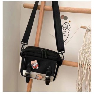 EMS fashion Cute Canvas Bucket Mini Sling Bag For Women Bags (6)