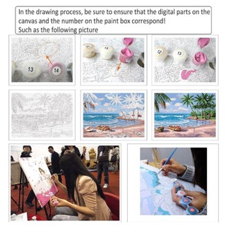 [VS] (DIY DIGITAL PAINTING) Canvas Painting unframed DIY Oil Canvas Paint By Numbers