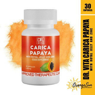 DR. VITA CARICA PAPAYA With Royal Jelly and Zinc / Breast enlargement pills / Firming / Authentic