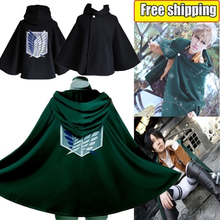 【Free shipping】Anime Attack on Titan Wings of Liberty Survey Corps Role Cosplay Costumes Shingeki no Kyojin Cloak Cape Clothes Cosplay Attack on Titan Costume