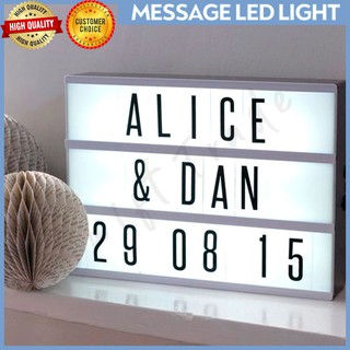 DIY Black Letters Cards Message Board Lightbox DIY Combination Night Light Letter Cards Sign