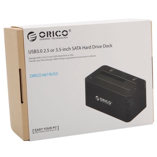 【Ready Stock】♕❈ORICO USB 3.0 2.5 or 3.5-inch SATA Hard Drive Dock 6619US3