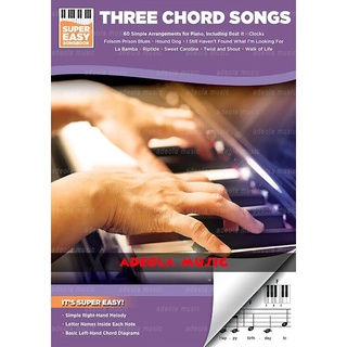 【Local Stock】Book PIANO Beginners / (PFC-20) SUPER EASY PIANO THREE CHORD SONGS / Beginner Keyboa