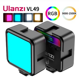 ulanzi VL49 RGB Pocket LED Video Light Photography Fill Light 2500K-9000K Dimmable CRI95