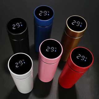LED tumbler 500ml fashion smart thermos bottle LED display vacuum thermos thermos bottle