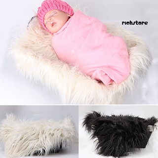 richstore Faux Fur Photography Photo Prop Baby Newborn Blanket Background Backdrop Rug