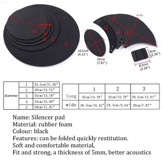 souvenirDrum Snare Rubber Foam Folding Sound Off Tool Accessories Mute Silencer Pad Kit Bass Percuss