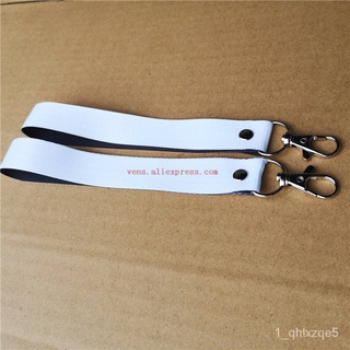 sublimation polyester white blank keychains key ring heat transfer printing blank diy materials 20p