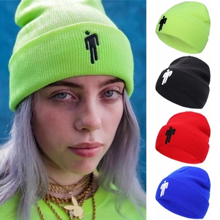EMI Solid Color Bonnet Casual Hip-hop Embroidery Beanie Hat (8)