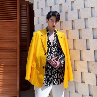 South Korea Ulzzang Color Temperament Leisure Suit Jacket Men Stage Premium