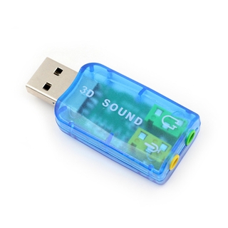 Virtual 5.1 external USB sound card audio adapter（color sent randomly）