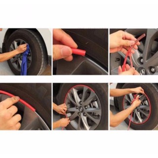 Car Wheel Hub Rim Edge Protector Tire Guard Rubber Strip