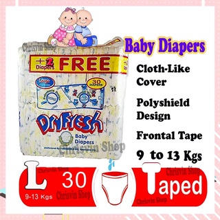 【Available】 Dryfresh Baby Cloth Cotton Like Diaper- Large 30pcs.