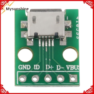 MICRO USB to DIP Adapter 5pin Female Connector B Type PCB Converter