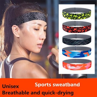 Men/Women Sports Headband Sweat Absorption Hairband Sweatband for Running (2)