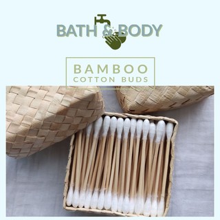100% Biodegradable Bamboo Cotton Buds in Buri Box
