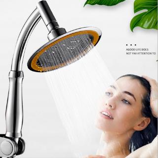 1 Set Shower Head Sprinkler 6 Inch Super Booster Handheld Head Universal Shower Set