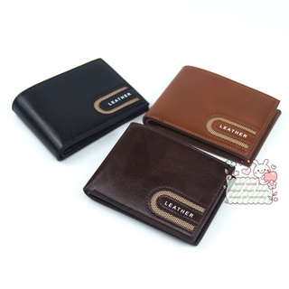 Mens Wallet Smooth leather Packet Size Wallet Cardholder Wallet