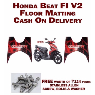 Motorcycle Accessories✳Honda Beat Fi Fiber Matting New Design with Stainless Screw