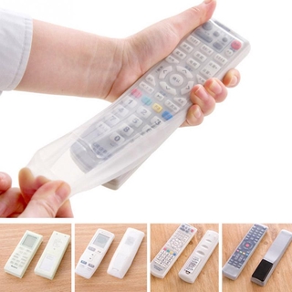 Waterproof Remote Control Cover Portable Silicone Transparent TV Remote Control Case Air Conditioning Dust Protect Storage Bag