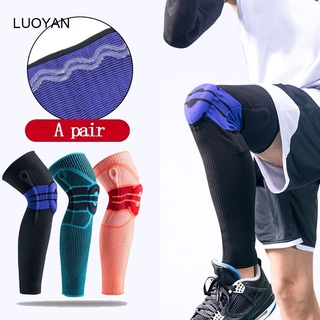 1pair Silicone Spring Support Knee Pad Basketball Meniscus Patella Knee Protector Compression Leg