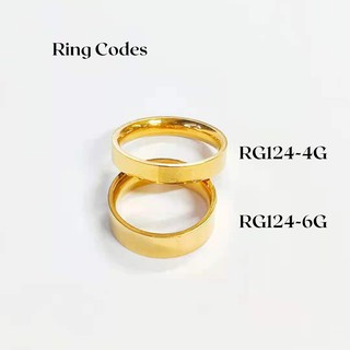Gryu.ph 18K COUPLE WEDDING RING (12Pcs N' 1BOX) STAINLESS GOLD RING HYPO-ALLERGENIC NON FADED (4)